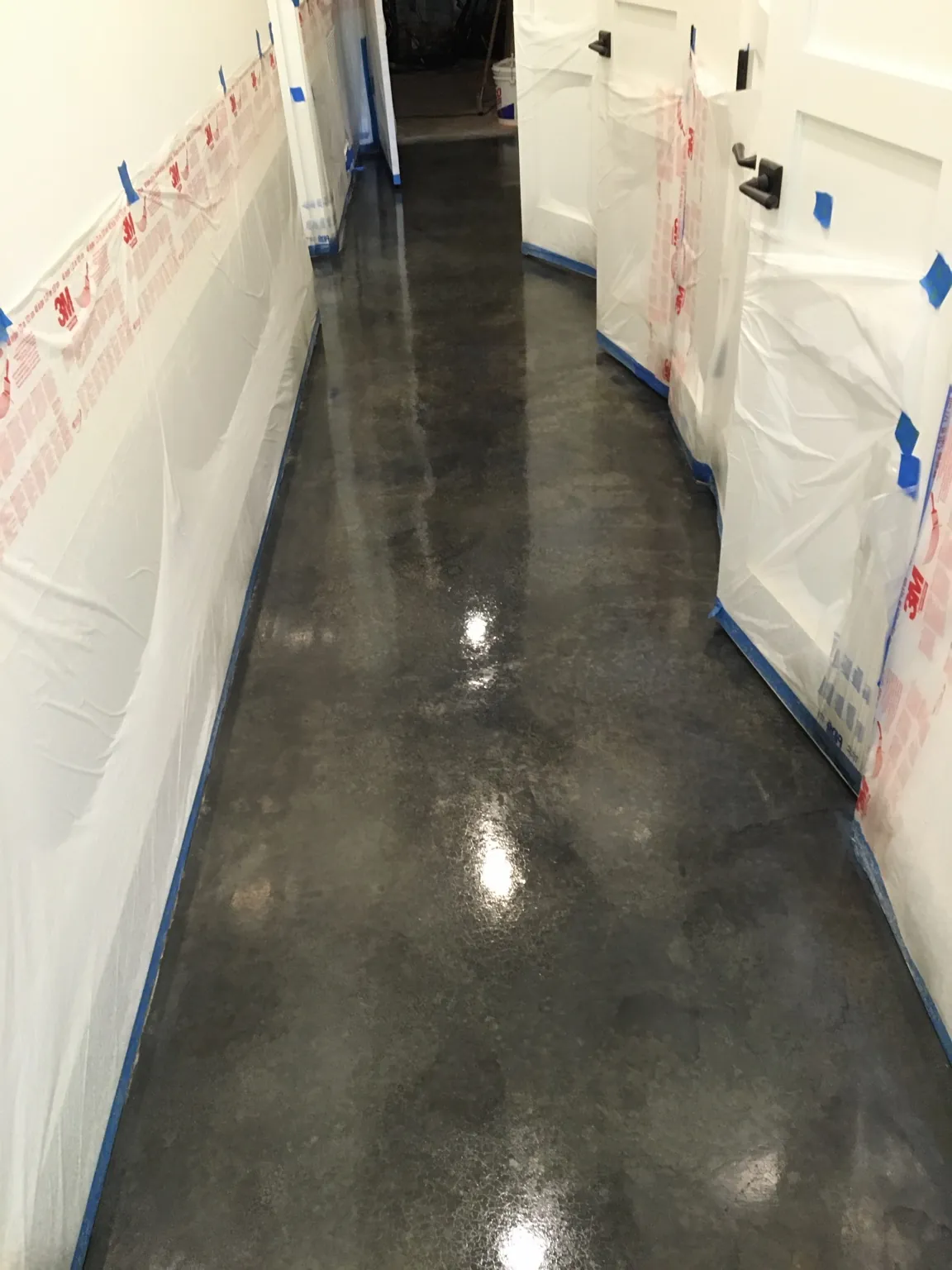 Decorative concrete flooring project by Coastal Concrete Studio