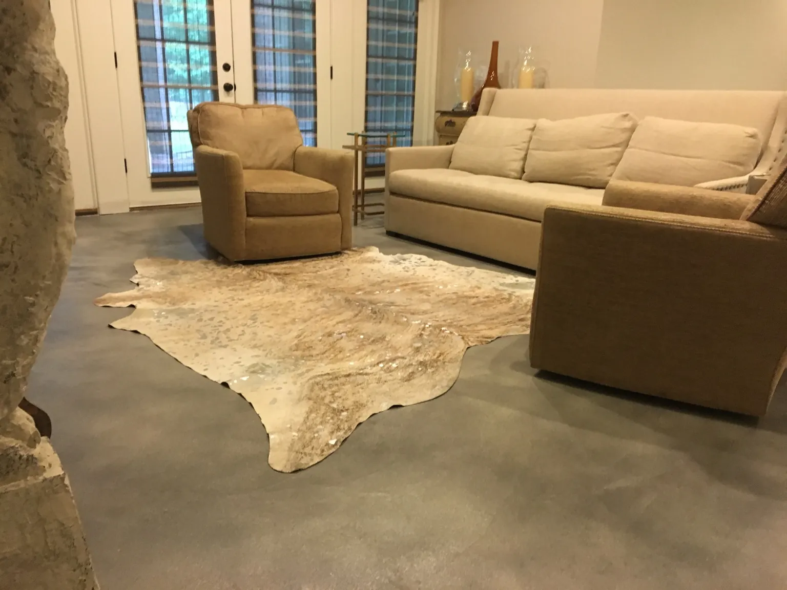 Decorative concrete flooring project by Coastal Concrete Studio