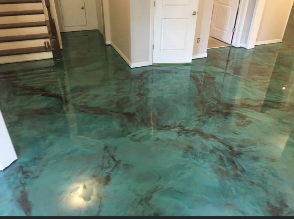 Decorative concrete flooring