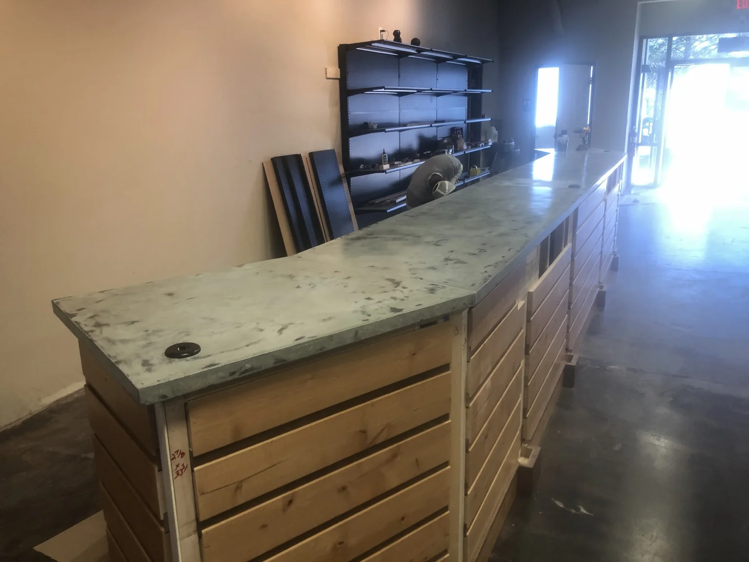 Custom concrete project by Coastal Concrete Studio in Florida
